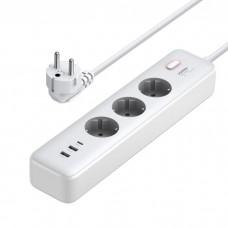 Πολύπριζο Ασφαλείας 3 Θέσεων με 2 USB-A  & 1 USB-C Ugreen CD286