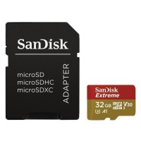 Sandisk Memory 32GB Extreme microSDHC U3 V30 A1 UHS-I with Adapter (SDSQXAF-032G-GN6MA) (SANSDSQXAF-032G-GN6MA) Sandisk Memory 32GB Extreme microSDHC U3 V30 A1 UHS-I with Adapter (SDSQXAF-032G-GN6MA) (SANSDSQXAF-032G-GN6MA)