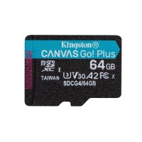 Kingston microSD 64GB CanvasGo+ 200MB/s A2 U3 V30 (SDCG4/64GBSP) (KINSDCG4-64GBSP) Kingston microSD 64GB CanvasGo+ 200MB/s A2 U3 V30 (SDCG4/64GBSP) (KINSDCG4-64GBSP)