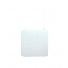 Audiodesigner ECOBAFFLE Square Ηχοαπορροφητικά Πάνελ Οροφής 60x60x4cm / 1,44 τ.μ. Λευκό (4 Τεμάχια)