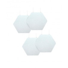 Audiodesigner ECOBAFFLE Hexagon Lato Ηχοαπορροφητικά Πάνελ Οροφής 35cm / 1.27 τ.μ. Λευκό (4 Τεμάχια)
